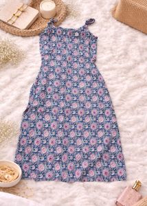 Boho Print Spaghetti Strap kurti