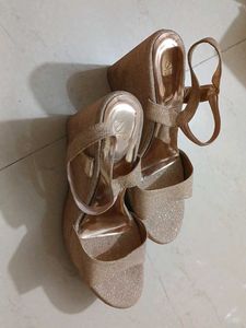 Sparkly Wedge Heels
