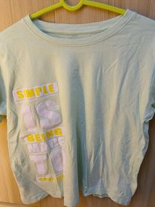 Light Green Graphic T-Shirt