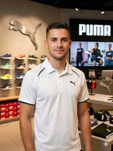 🦙OG Puma White Polo Shirt