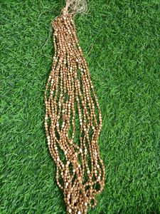 Creativity with Aari Dull Gold Beads - Ideas and Inspiration Half/Itly Shap Beads (3mm