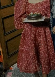 Floral Puff Sleeve Dress