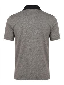 Givenchy Authentic Men's GreyTextured Polo Shirt