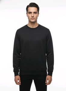 Classic Black Crewneck Sweatshirt