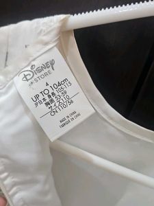 Girls White Elsa Dress-Original Disney