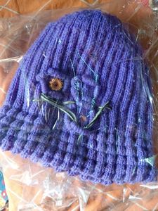 Red Winter cap medium size, Unused