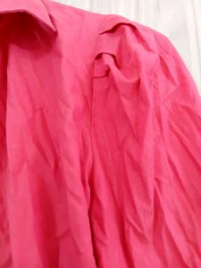 Chic Pink Button-Up Shirt