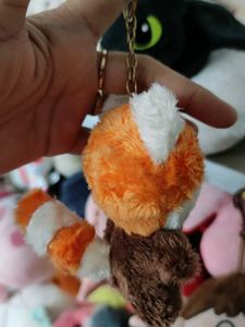 Cute Red Panda Plush Keychain