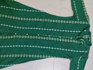 Green Work Wear Kurta