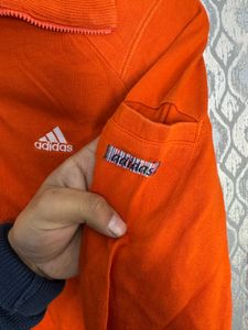 Adidas Orange Zip-Up Jacket