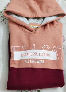 Color Block two tone  Hoodie sweatshirt