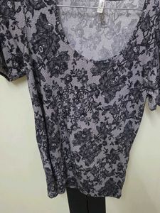 Floral Print Short Sleeve Top