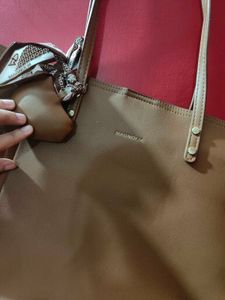 Magnolia Tote Bag with Scarf Charm