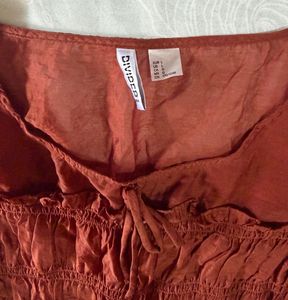 H&amp;M Chic Smocked Peasant Blouse