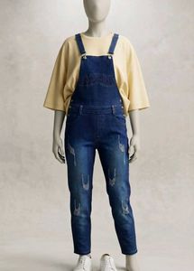 Y2k Blue Denim Dungaree