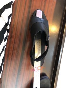 Black Wedge Slingback Sandals