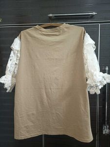 beaded and pearl 🦪 oversized tshirt 😍