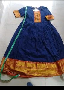 Elegant Blue Ethnic Gown