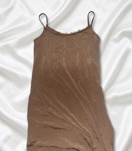 Brown Lace Trim Cami