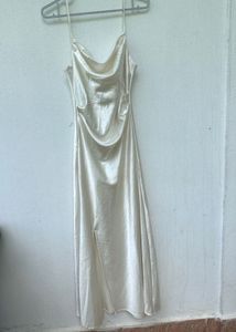 Satin Slip-on Dress