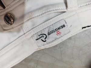 white Colored Jeans