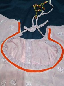 Ethnic Blouse Set - Pink &amp; Gold