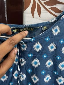 Stylish Blue Printed Kurta