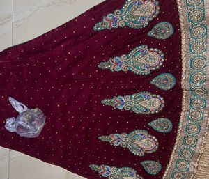 mauve &amp; Gold Indian Blouse lungha