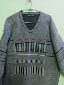 Grey Office wear Sweater