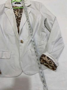 Chic White Blazer 34/36 Stretchy