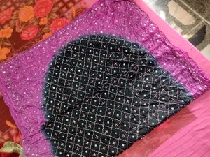 Black &amp; Pink dupatta
