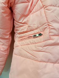 Shein Pink Puffer Jacket with Hood