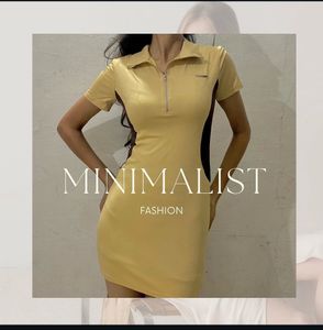 Women's Color Block Polo Dress