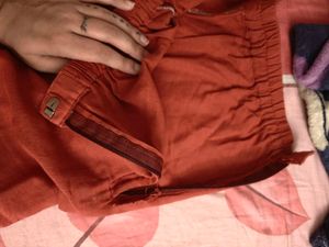 linen Terracotta Pants