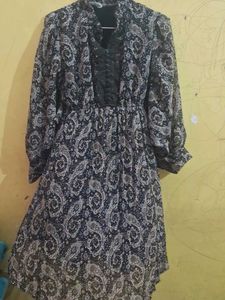 Chic Paisley Print Dress