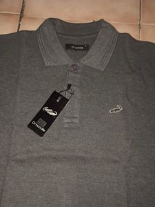 Men's Grey Polo T-Shirt