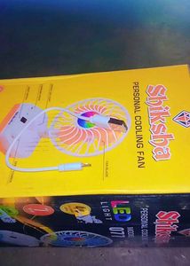 Rechargeable Fan With A Light ,