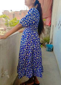 Floral Print Elasticated Dress