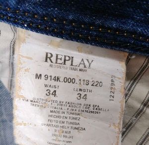 Replay Original Blue Denim Jeans