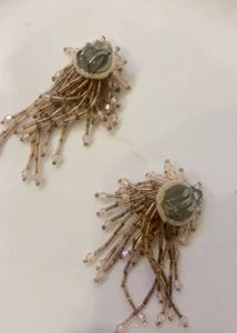 Chic Beaded Tassel Earrings