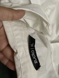 Classic White Cropped Shirt