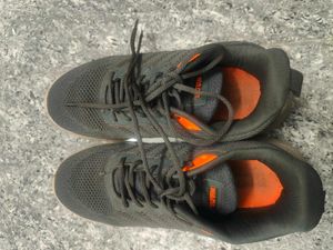Grey &amp; Orange Sports Shoes for men and women