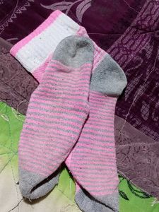 Striped Pink Socks