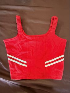Red Cropped Tank Top