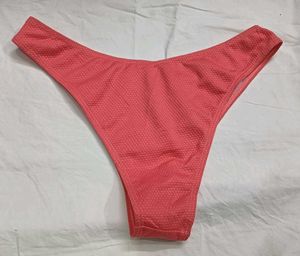 💛 Coral Textured Bikini Bottom