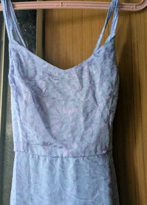 Beautiful Lavender Jacquard Gown