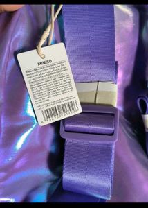 🆕Holographic Purple Backpack