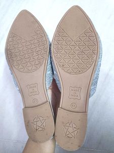 Stylish Grey Jutti Style Flats