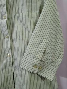 Striped Button-Up Shirt