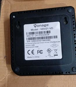 Vonage VoIP Phone Adapter &amp; Power Supply